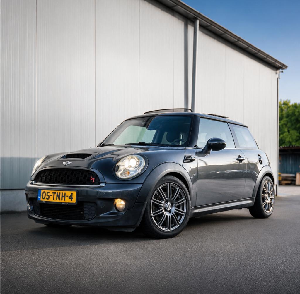 Mini Cooper S 2008, Auto's, Mini, Voorwielaandrijving, 4 cilinders, 4 stoelen, Leder en Stof