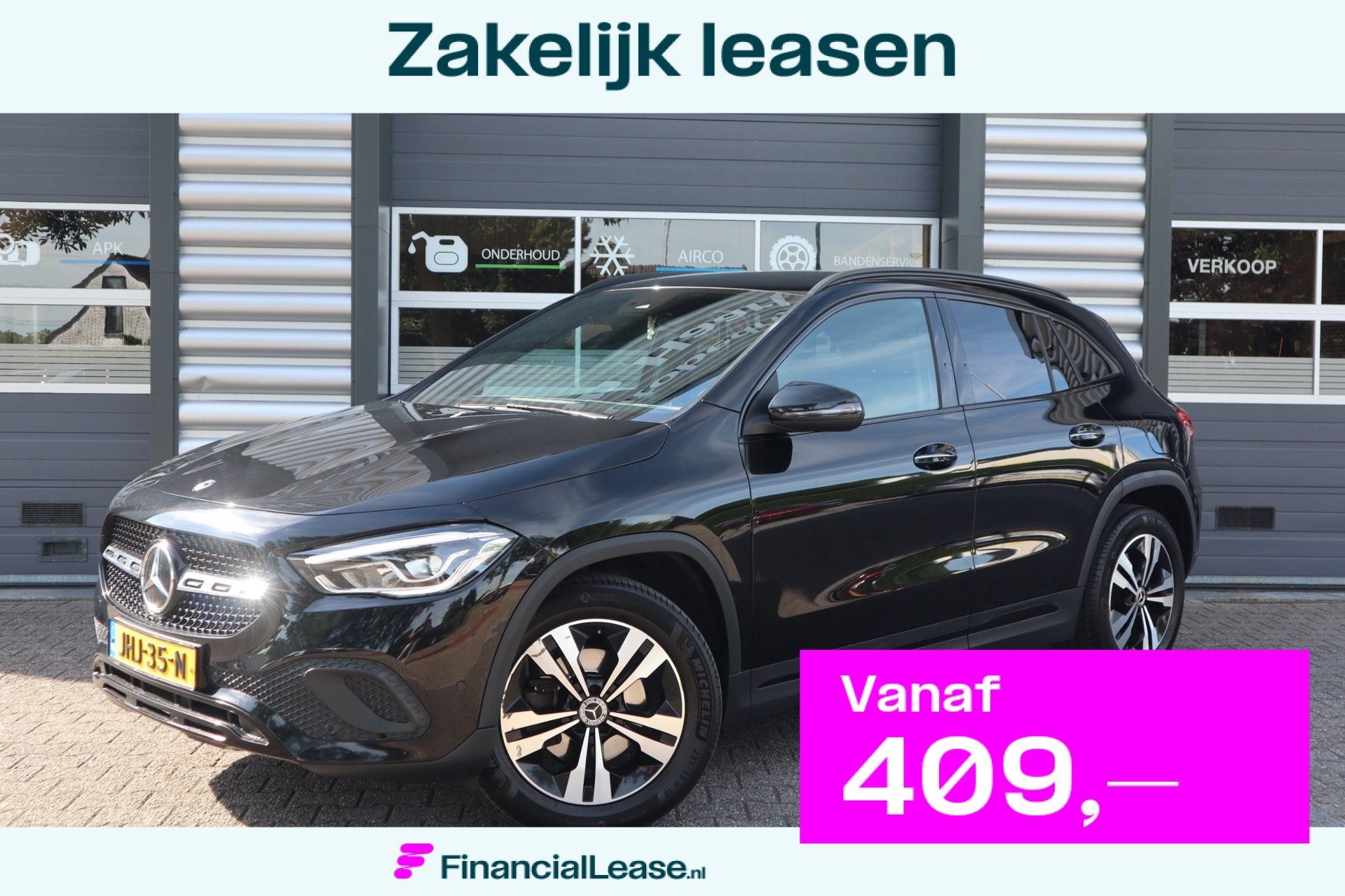 Mercedes-Benz GLA-klasse 200 AMG Line, 4 cilinders, Leder en Stof, Bedrijf, SUV of Terreinwagen
