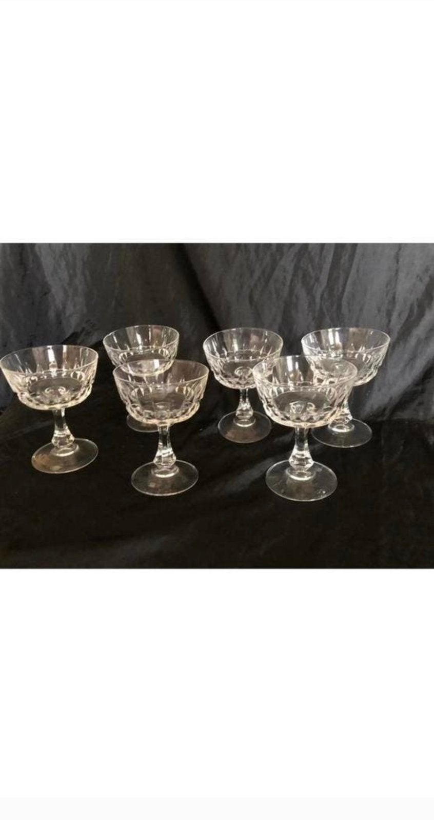 6 x Cristal D ‘ Arques CHANTELLE  coupes glazen, Ophalen