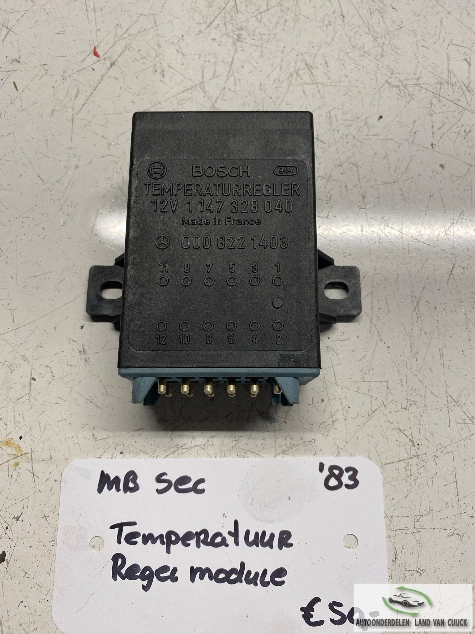 Mercedes W126 SEC 1983 Temperatuur Module 000 822 1403, Gebruikt, -, -, Ophalen of Verzenden