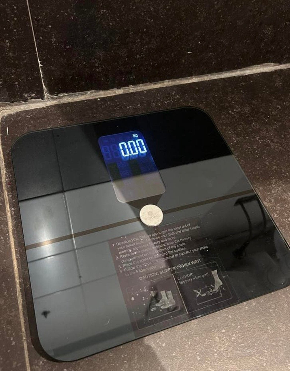 Weegschaal elektrisch, Ophalen, Zo goed als nieuw, Personenweegschaal, 100 kg of meer