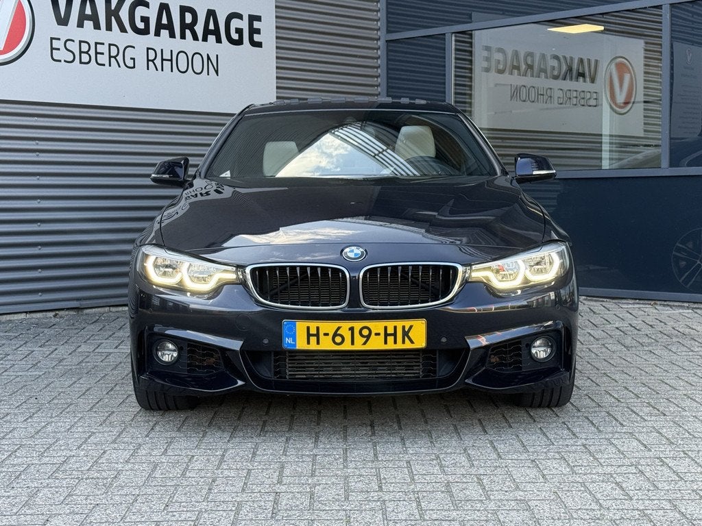 BMW 4 Serie Gran Coupé 418i High Executive SCHUIFDAK,LEER,H, Automaat, 12 maanden, Gebruikt, Zwart