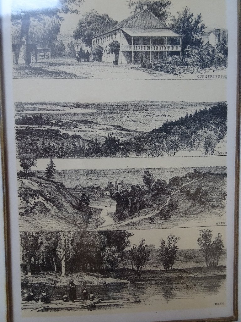 litho Beek Ubbergen Duivelsberg Berg en Dal, Schipperus 1894, Origineel, Ophalen of Verzenden, Landschappen, Lithografie