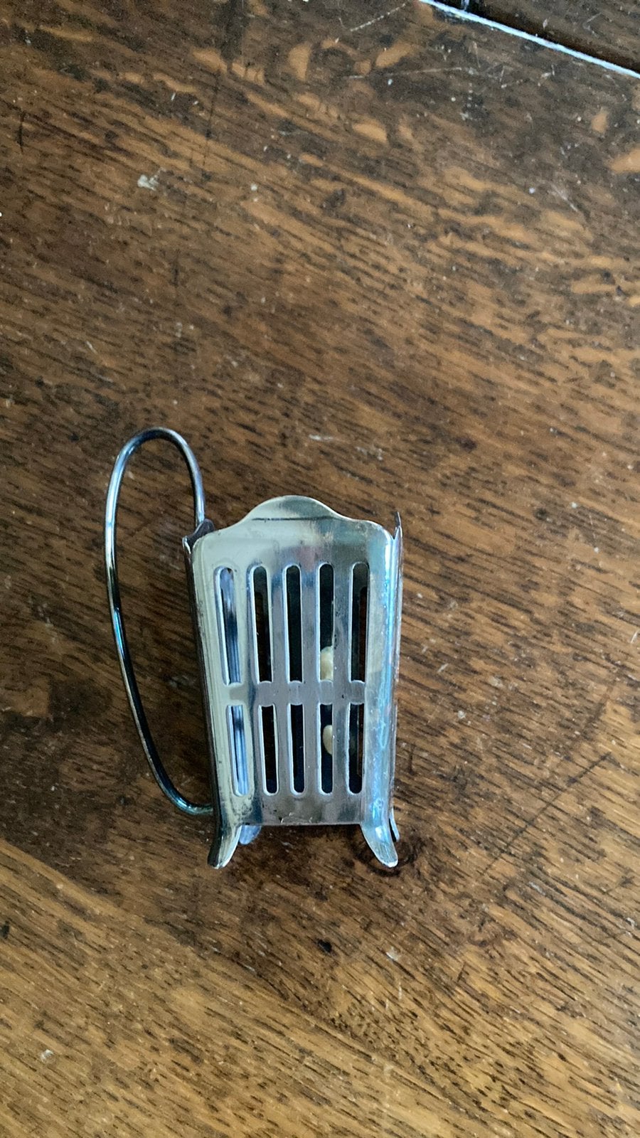 Retro houder voor Maggiflesje ( verzilverd?), Ophalen of Verzenden