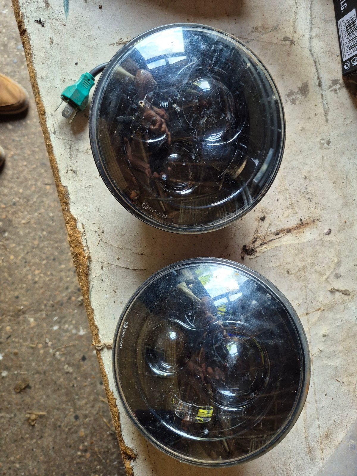 Set van 2 LED koplampen - Universeel, Ophalen of Verzenden, Gebruikt, Universele onderdelen