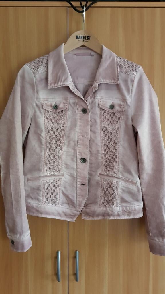 Roze spijkerjasje en rokje!, Kleding | Dames, Ophalen of Verzenden, Zo goed als nieuw, Roze