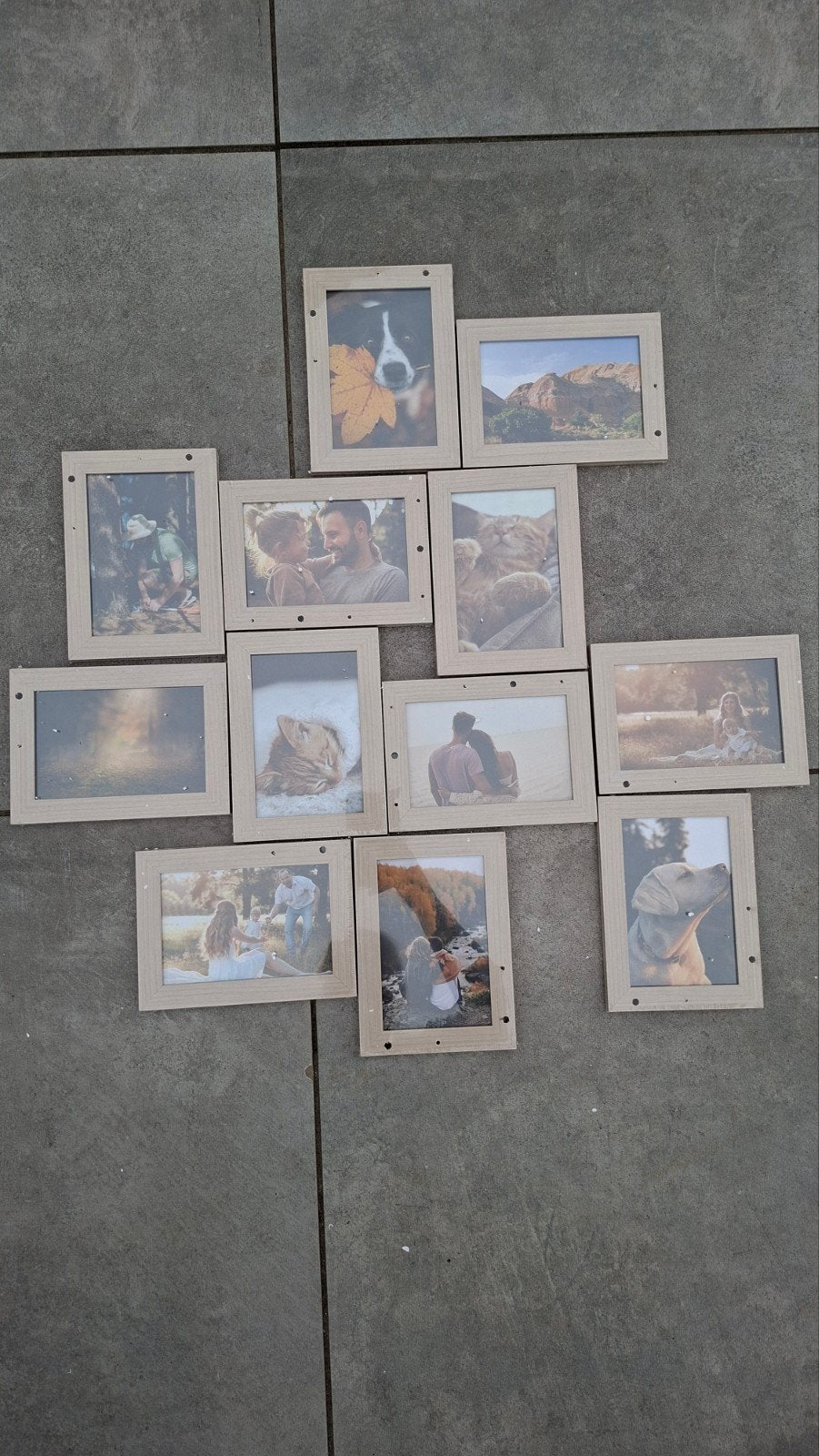 Fotolijst voor 10 Foto's van 10 x 15 cm wit, Overige typen, Nieuw, Ophalen of Verzenden, Hangend