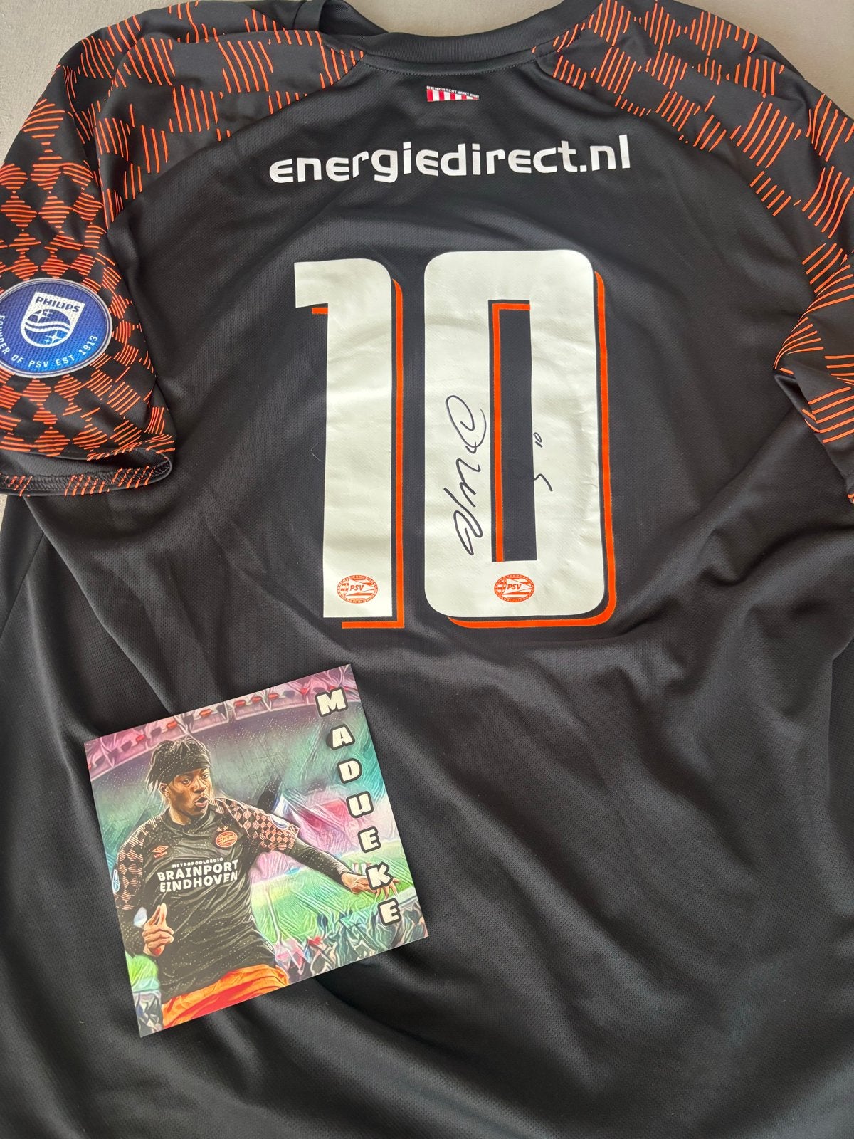 Noni Madueke Gesigneerd Voetbalshirt (Replica) - V.a. € 150, Verzenden, Zo goed als nieuw, Shirt