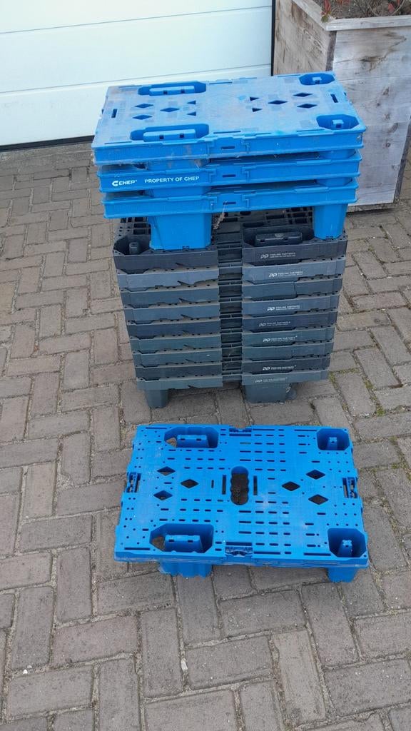 13 stuks kunststof pallets 60x40cm, Ophalen, 100 cm of meer, 60 cm of meer, Overige typen