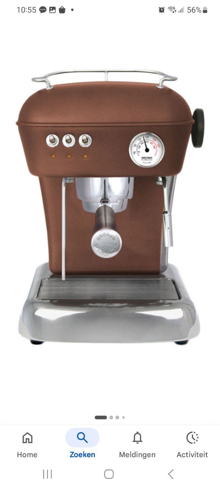 Gezocht: Ascaso Dream PID Espressomachine - Bruin, Espresso apparaat, Gemalen koffie, Zo goed als nieuw, 1 kopje
