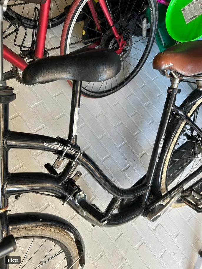 Kinderzadel op stang damesfiets model 1 met voetsteunen, 15 t/m 25 kg, Voetsteuntjes, Voorzitje, Ophalen of Verzenden