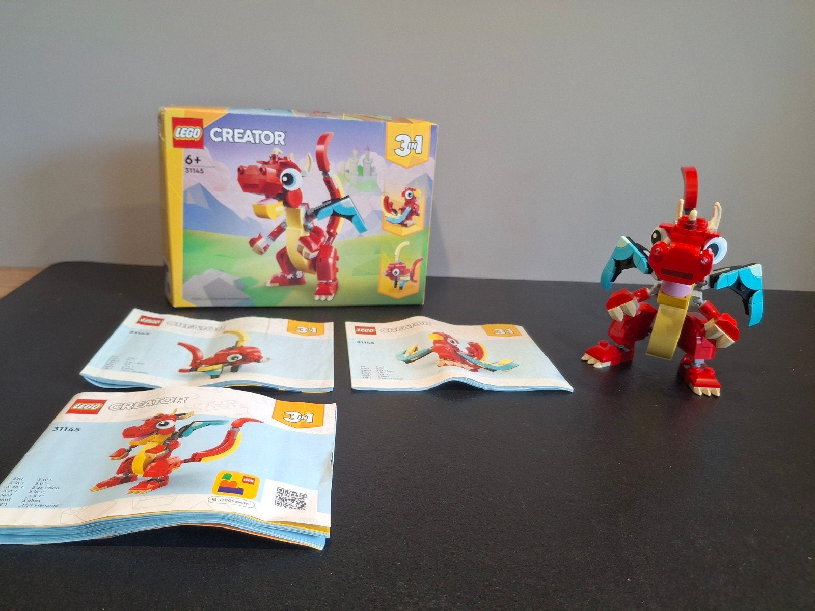 LEGO set 31145 Creator Rode Draak 3-in-1, Inclusief instructies, Lego, Ophalen of Verzenden, Zo goed als nieuw