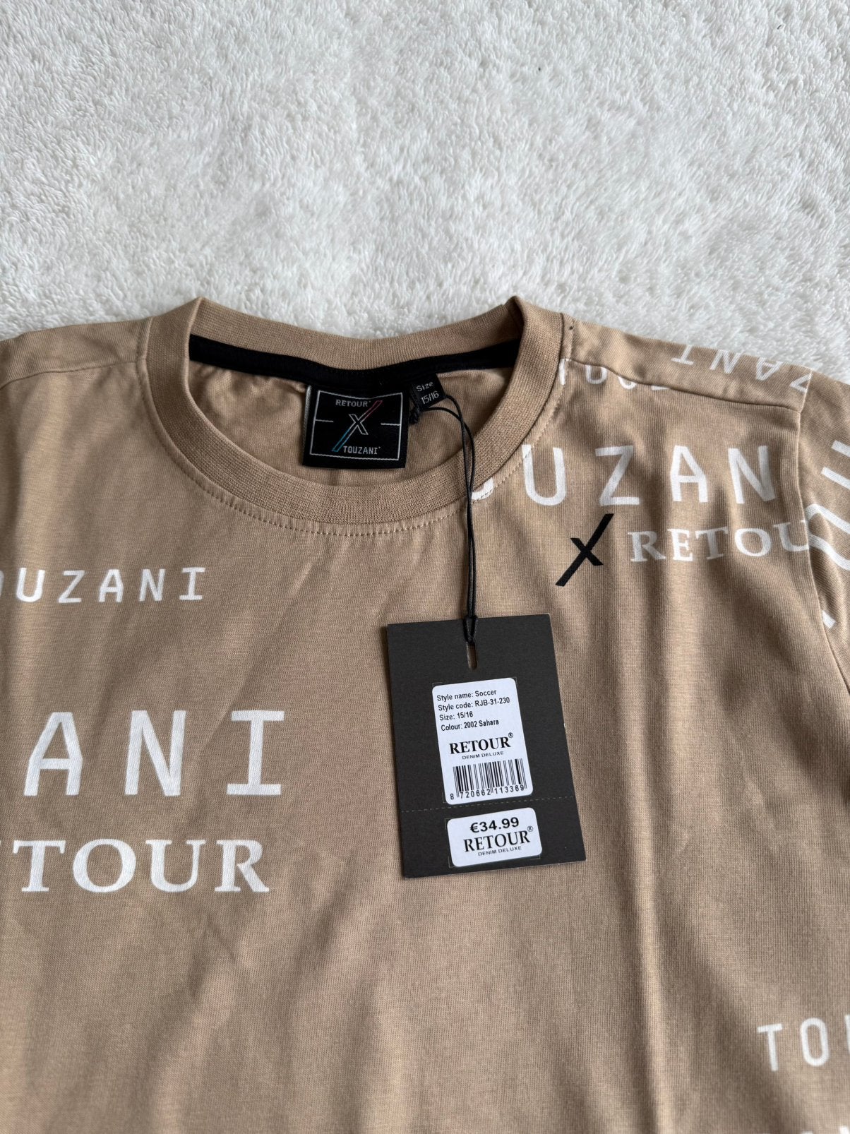T-Shirt jongens Merk Retour Touzani Maat 170 Nieuw, Ophalen of Verzenden, Nieuw, Jongen, Shirt of Longsleeve