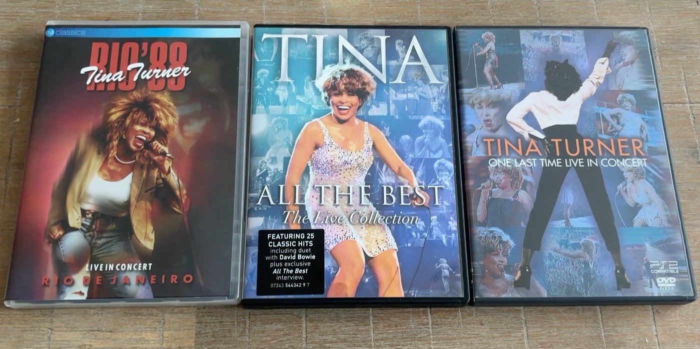 Tina Turner – 3 liveconcert-dvd’s, Ophalen of Verzenden, Zo goed als nieuw