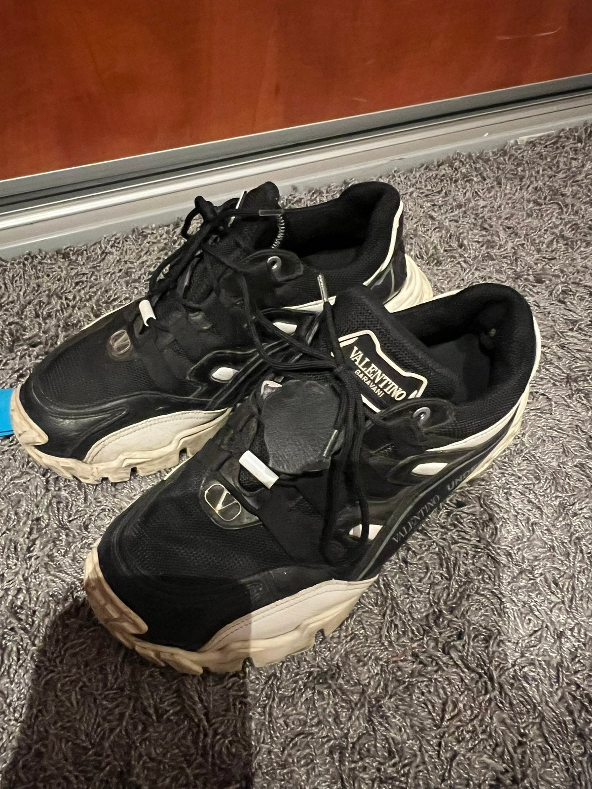 Valentino Undercover Jun Takahashi Sneakers Zwart Leer 41, G, Valentino, Zwart, G