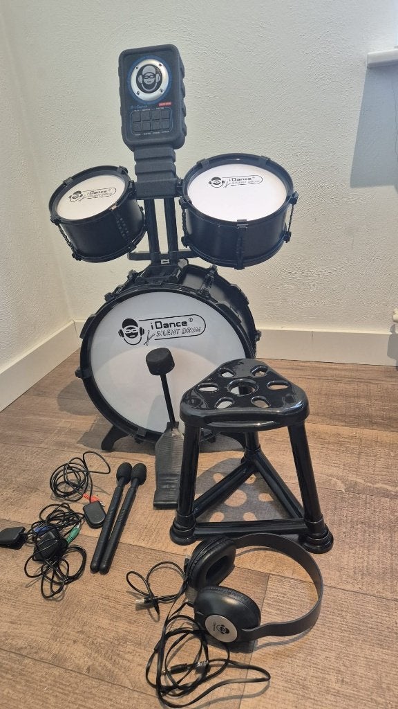 Drumstel - iDance Silent Drum S-100N – Elektronisch, Ophalen of Verzenden, Zo goed als nieuw, Overige merken, Elektronisch