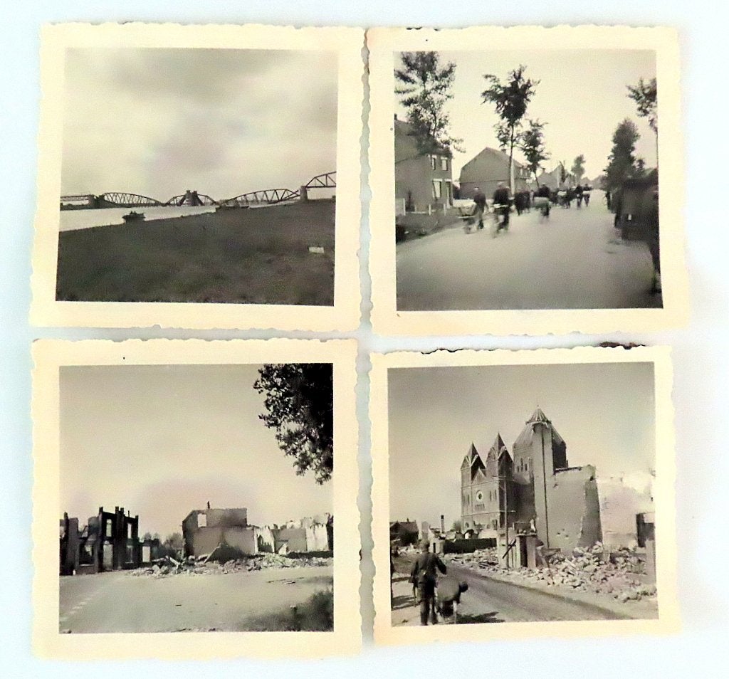 uit inboedel; 12 prive fototjes WO2 Zevenbergschen Hoek,Katw, Verzenden, Nederland, Foto of Poster