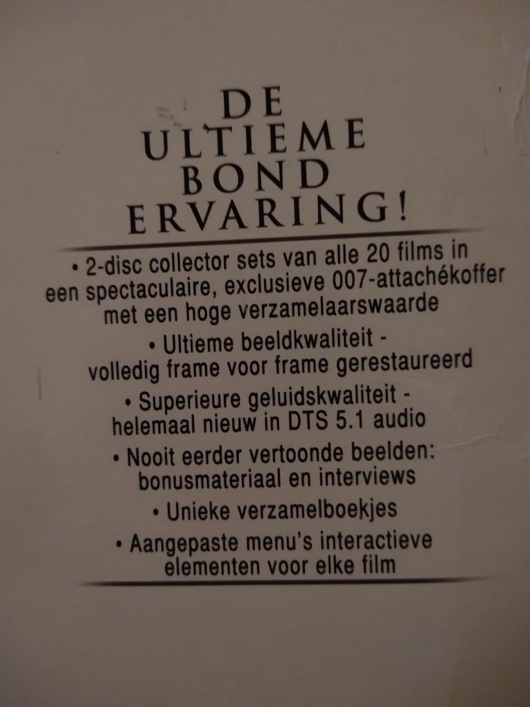James Bond Ultimate Edition 20 films, Cd's en Dvd's, Dvd's | Actie, Ophalen, Boxset, Actie, Nieuw in verpakking