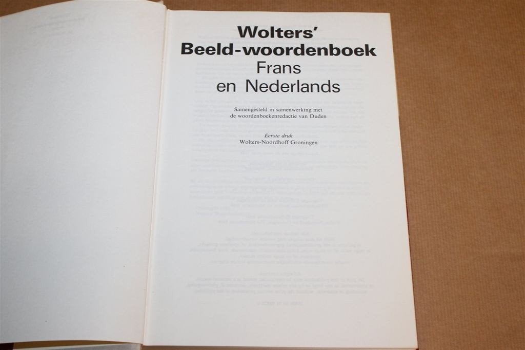Wolters\' Beeldwoordenboek Frans-Nederlands 1986, Ophalen of Verzenden, Gelezen, Van Dale, Frans