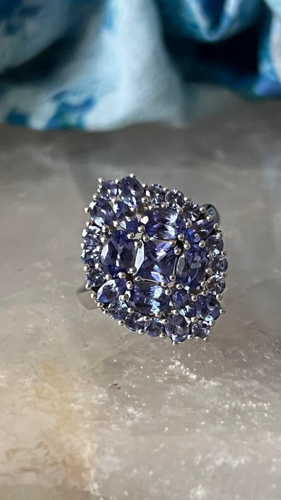 Tanzaniet topkwaliteit beschermt geluk welvaart zeldzaam, Blauw, Nieuw, Ophalen of Verzenden, 17 tot 18