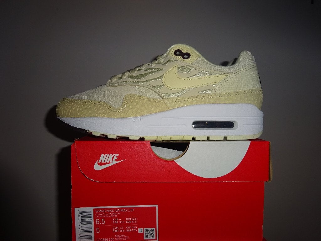 Nike Air Max 1 87 Coconut Milk Maat 37.5, Overige kleuren, Nike, Nieuw, Ophalen of Verzenden