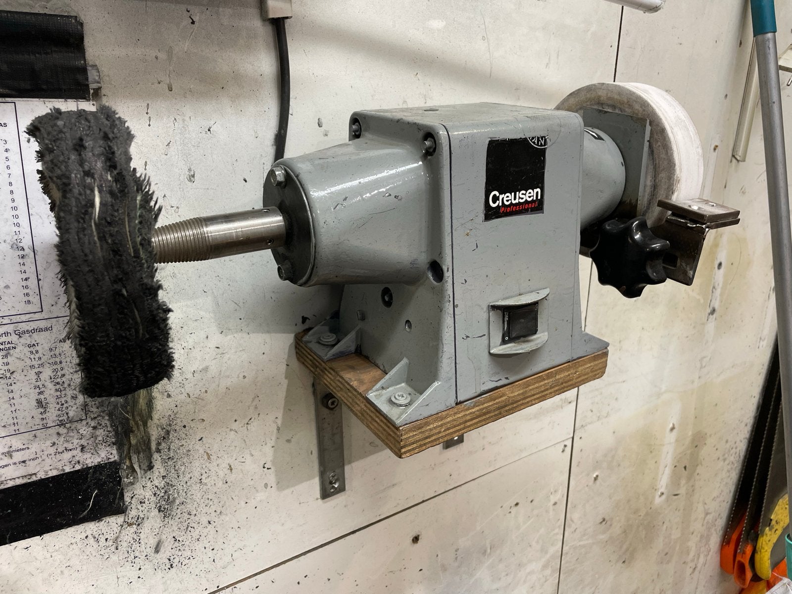 Creusen Professionele Polijstmachine/Slijpmachine, Ophalen, Gebruikt, Minder dan 600 watt, Overige typen