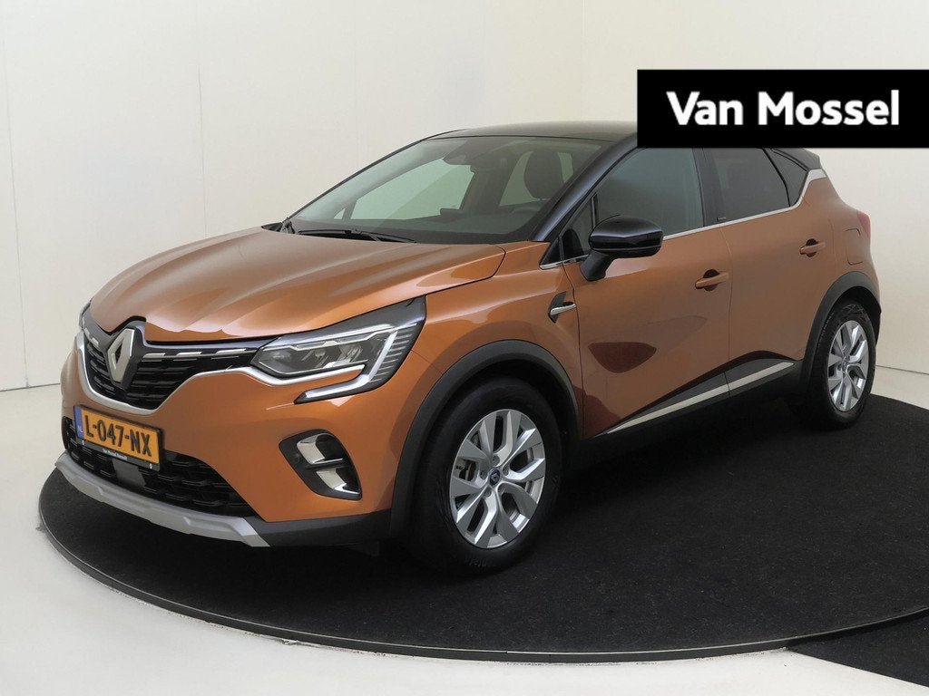 Renault Captur 1.6 E-Tech Plug-in Hybrid 160 Intens Groot sc, Auto's, Renault, Stof, Gebruikt, Hybride Elektrisch/Benzine, SUV of Terreinwagen