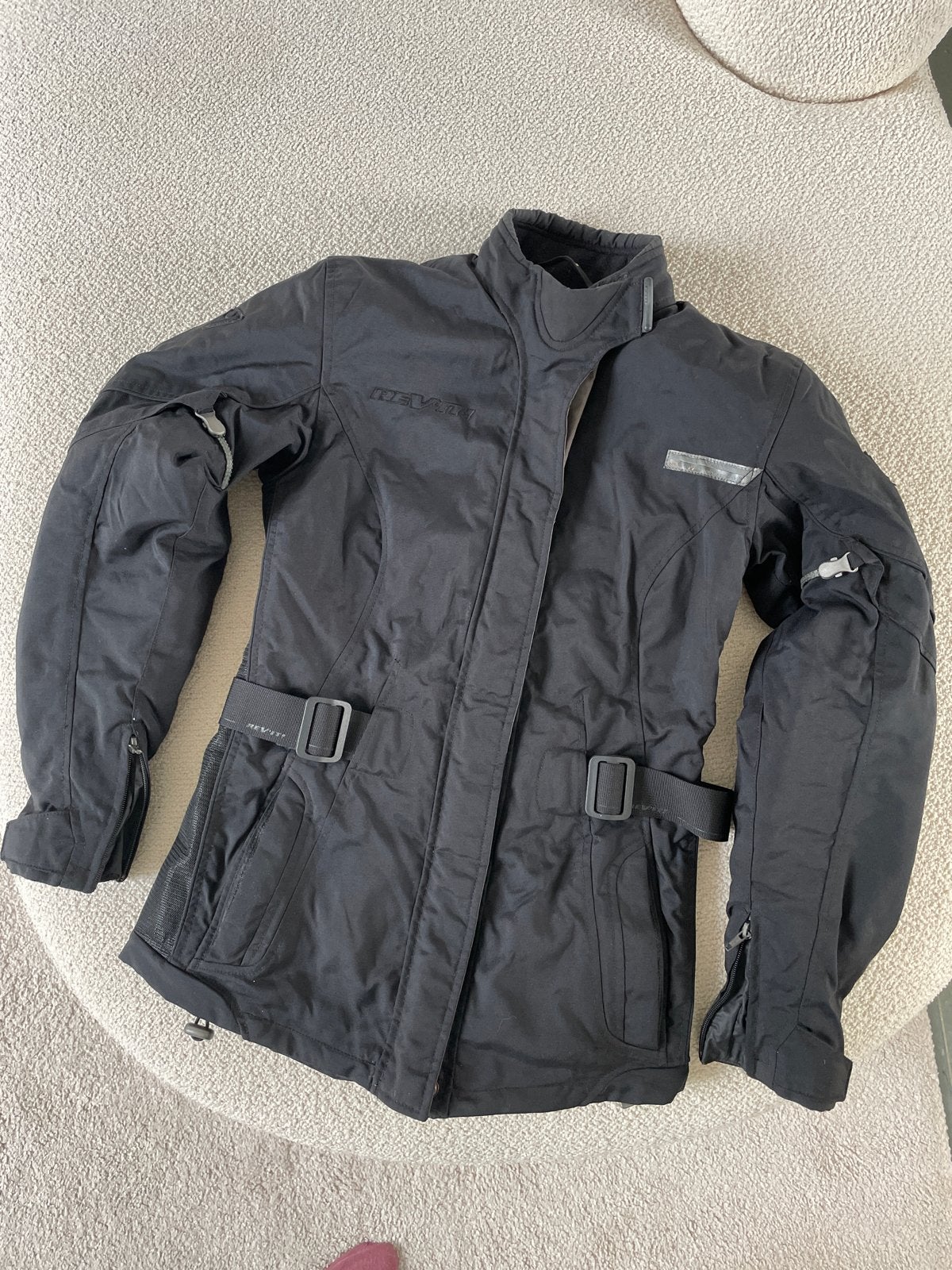 REV'IT! Dames motorjas - zwart - maat 36, Motoren, Kleding | Motorkleding, Ophalen of Verzenden, Tweedehands, Dames, Jas | textiel