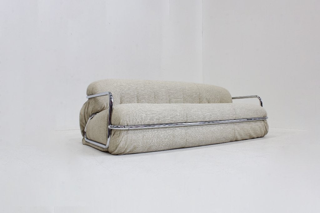 Vintage Italian Mario Sabot Sofa 1970s, 250 tot 300 cm, Design, Driepersoons, 75 tot 100 cm