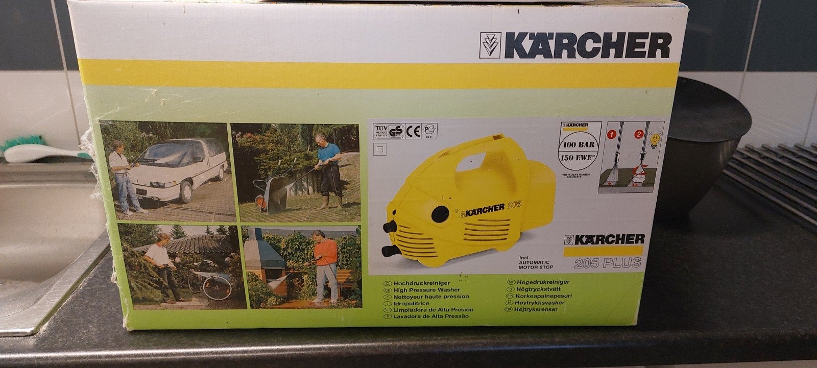 Kärcher 205 Plus Hogedrukreiniger  + spatberscherming, Ophalen, Zo goed als nieuw, Overige typen