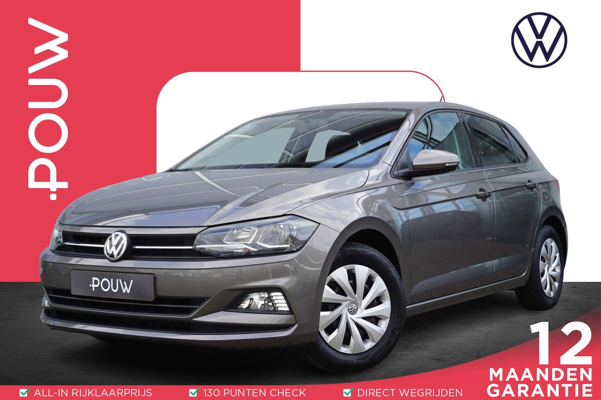 Volkswagen Polo 1.0 TSI 95pk Comfortline | Apple Carplay & A, Voorwielaandrijving, 12 maanden, Stof, Gebruikt