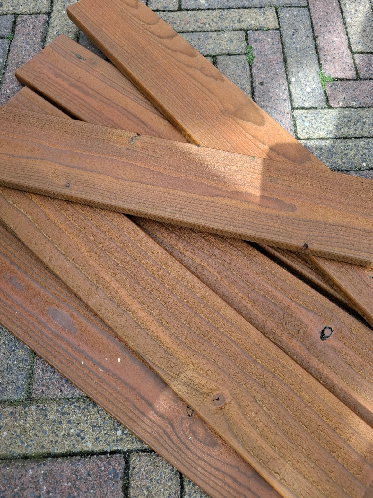 Brandwerende schroten 55x9,5x2  42 stuks, Ophalen, Nieuw, Minder dan 180 cm, Planken