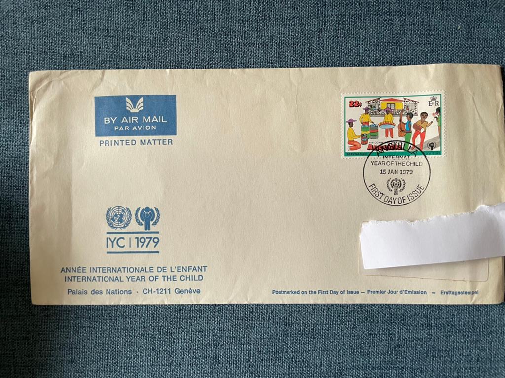 Enveloppe met gestempelde postzegel: Angola?, Postzegels en Munten, Ophalen of Verzenden, Envelop