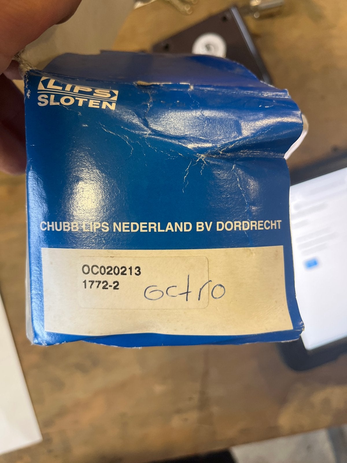 Lips Sloten Opbouwslot met cilinder en sleutels, Ophalen, Nieuw, Overige materialen, Slot