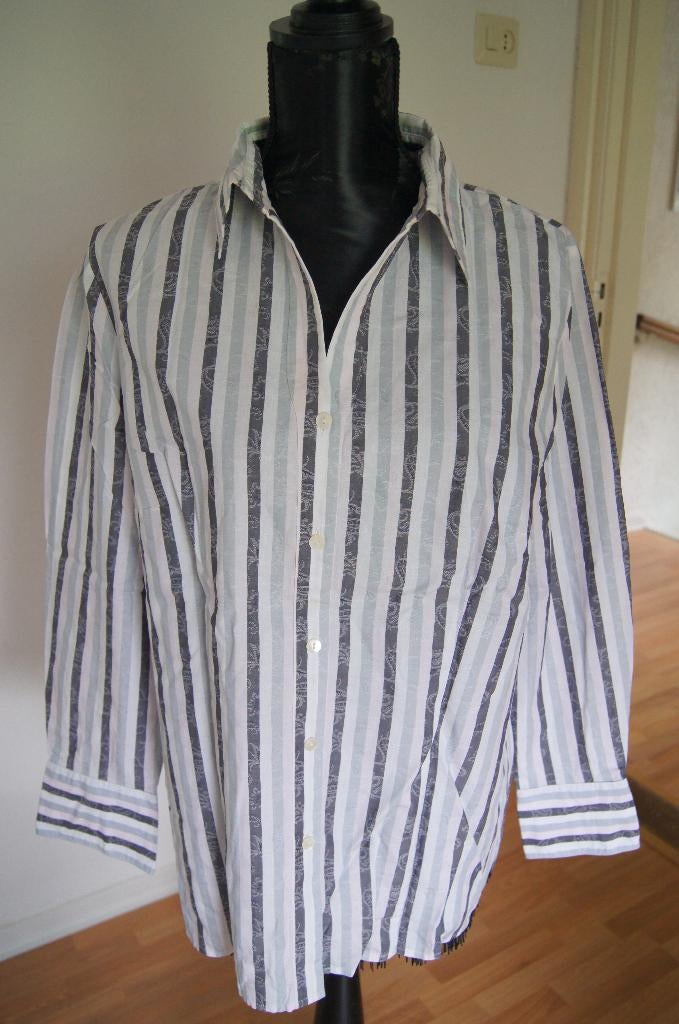 Gestreepte damesblouse van Hammerle maat 46, Kleding | Dames, Wit, Maat 46/48 (XL) of groter, Ophalen of Verzenden, Zo goed als nieuw