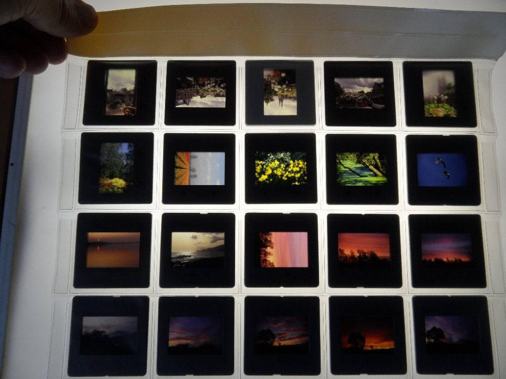 dia 20x bloemen  zonsondergang  natuur  a'dam  1988, Natuur, Verzenden, 1980 tot heden, Foto