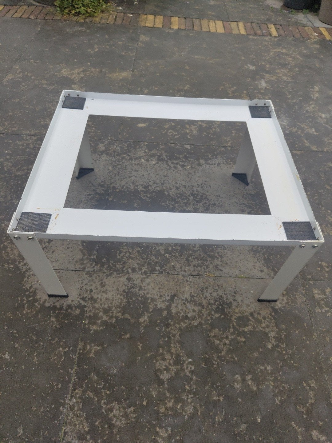 Wasmachine/droger verhoger wit metaal 62x52x30 cm, Witgoed en Apparatuur, Onderdelen en Toebehoren, Ophalen of Verzenden, Gebruikt