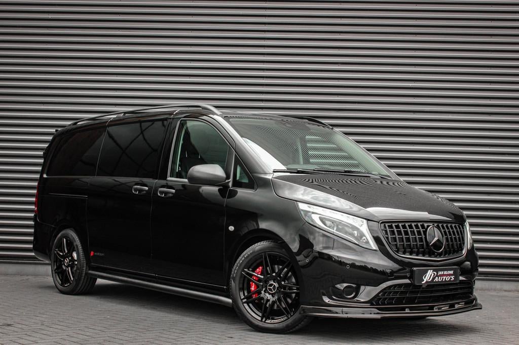 Mercedes-Benz Vito 119CDI 190PK LANG JB-EDITION FULL BLACK /, Auto's, Achterwielaandrijving, 2027 kg, Zwart, Bedrijf