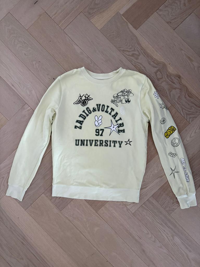 Mooie gele zadig & Voltaire trui mt 164, Ophalen of Verzenden, Zo goed als nieuw, Meisje, Trui of Vest