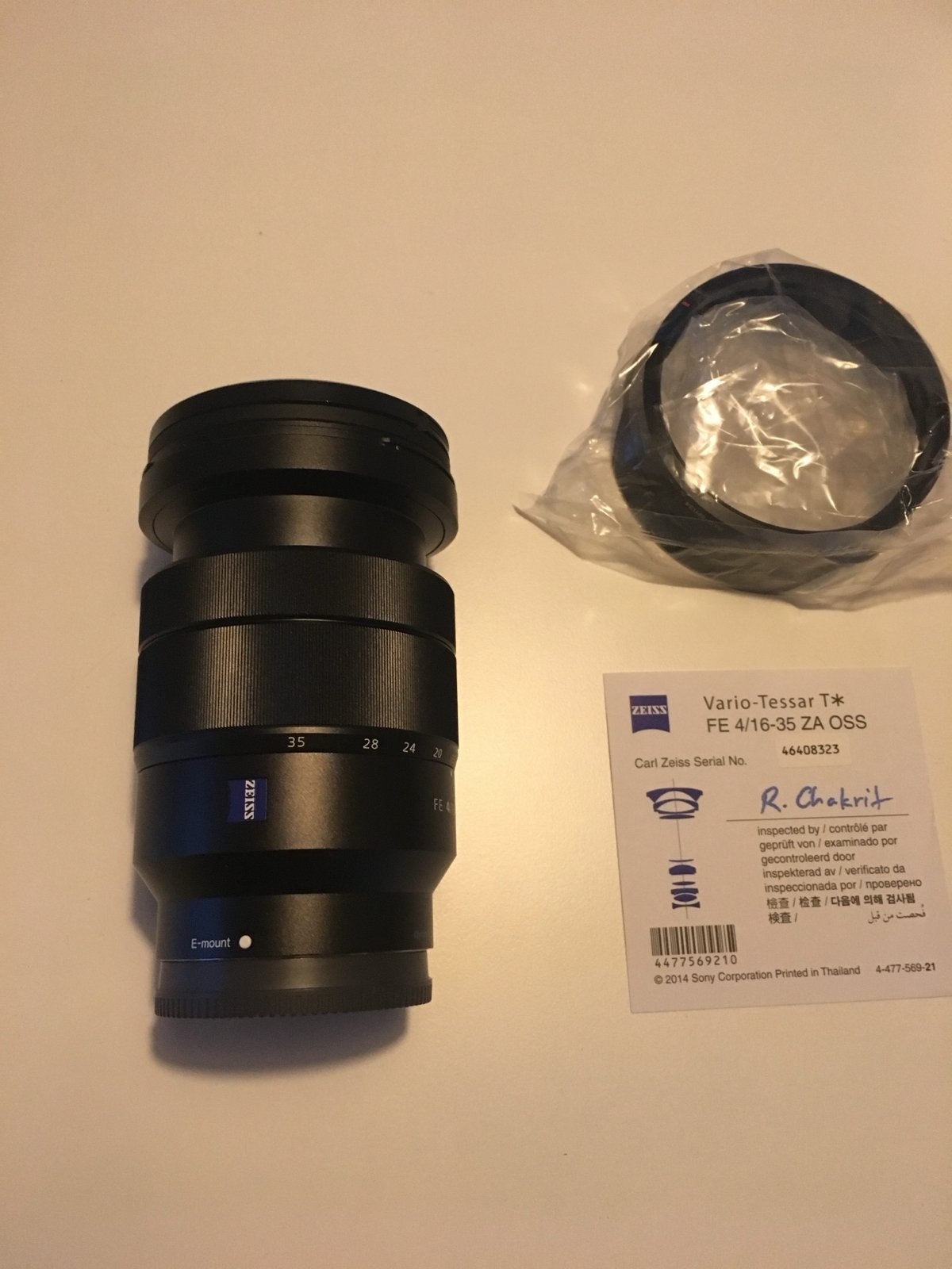 Sony Carl Zeiss 16-35 Fullframe (weinig gebruikt), Sony E-mount, Autofocus, Zo goed als nieuw, Zeiss
