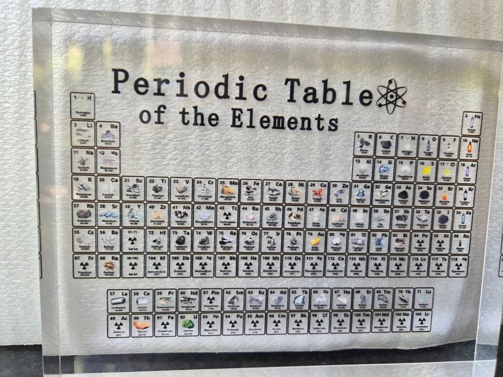 Periodiek Systeem der Elementen - Acryl Display, Ophalen of Verzenden, Zo goed als nieuw, Onbekend, Natuurwetenschap