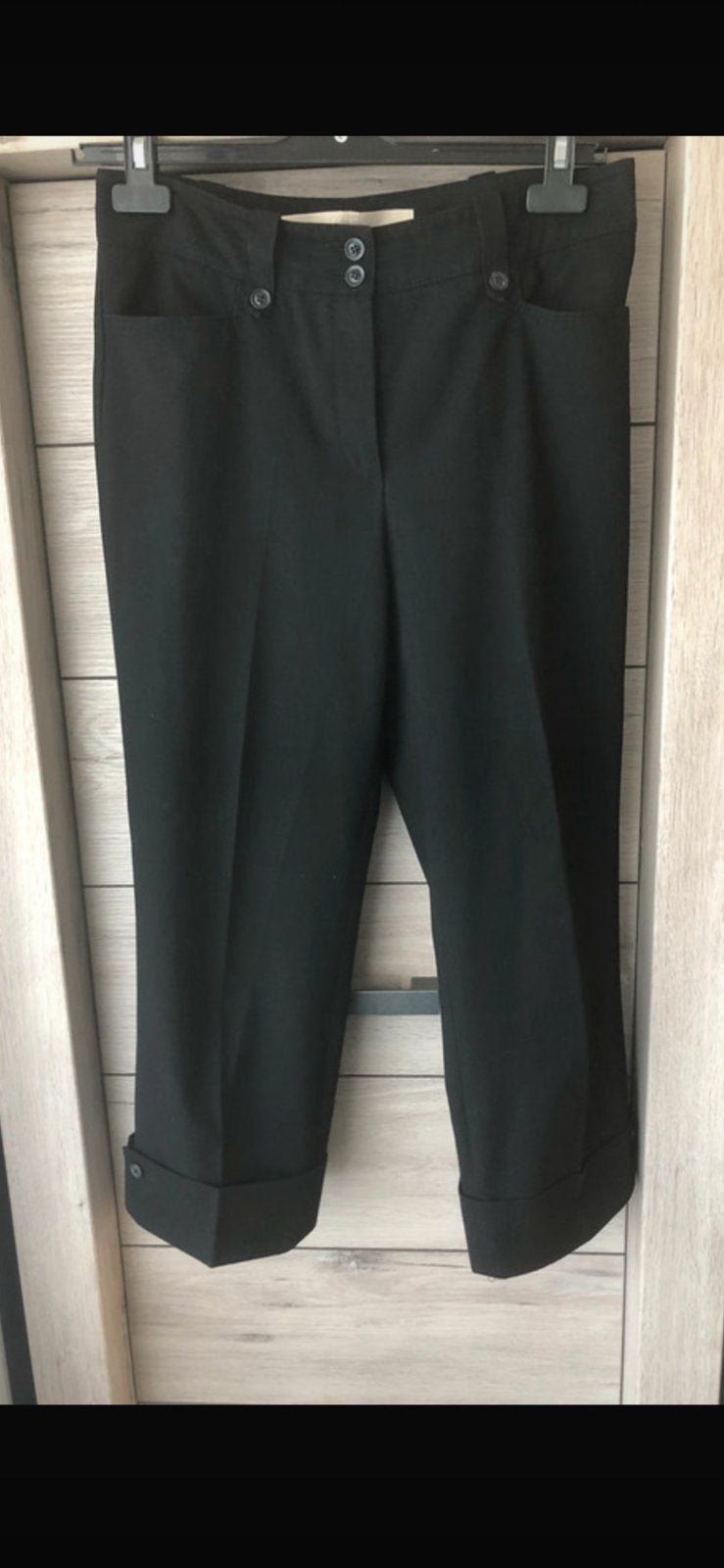 Zwarte Gardeur Capri Broek Maat 38, Maat 38/40 (M), Zwart, Ophalen of Verzenden, Driekwart