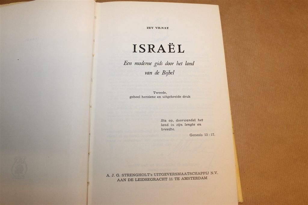 Israël — Moderne Gids Land van de Bijbel, met Kaarten 1966, Ophalen of Verzenden, Gelezen, Europa