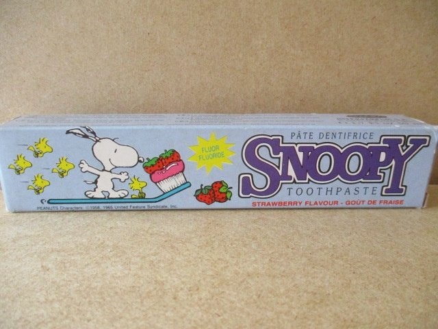 adv10758 snoopy tandpasta, Ophalen, Snoopy, Gebruikt, Overige typen