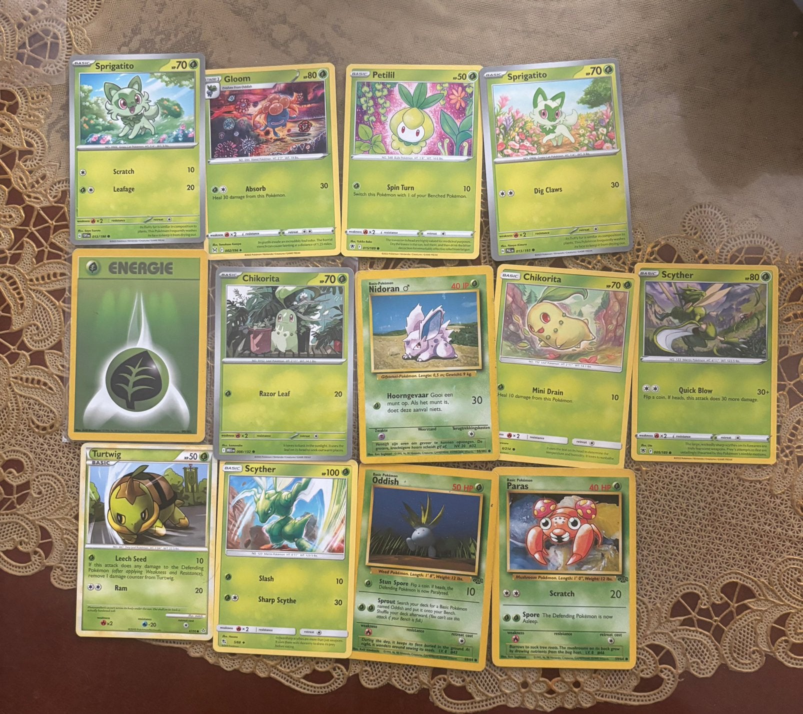 Grass pokemon set, Ophalen of Verzenden, Zo goed als nieuw