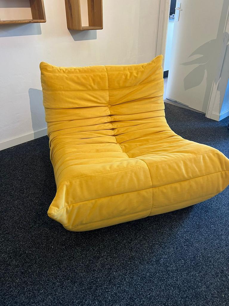 1 zit Togo sofa - Nieuw - geel, Ophalen, Eenpersoons, Nieuw, 75 tot 100 cm
