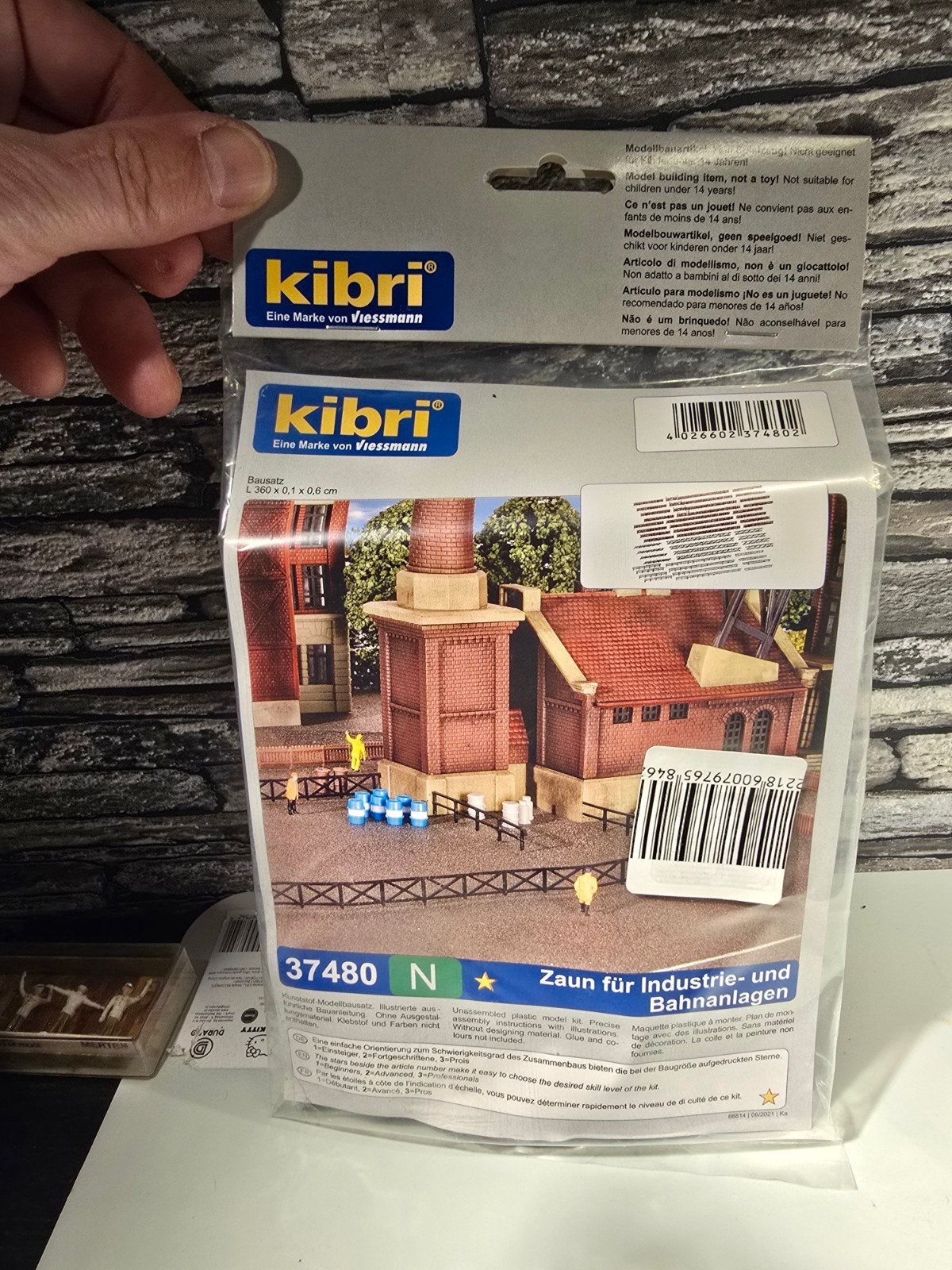 kibri hekwerk schutting N spoor trein 1:160, Ophalen of Verzenden, Nieuw, Natuur, Overige merken