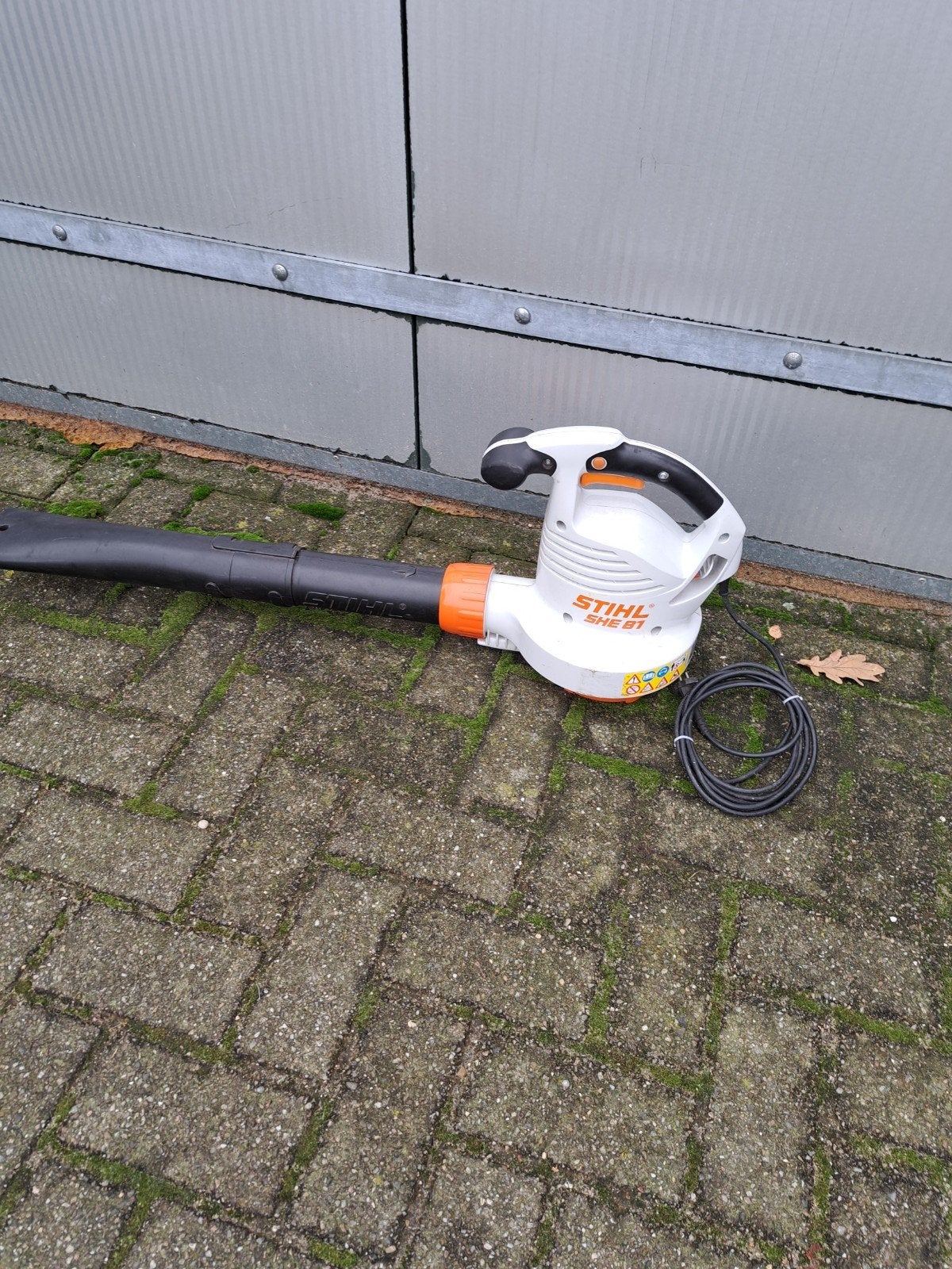 Stihl SHE 81 Elektrische Bladblazer/Bladzuiger, Tuin en Terras, Stihl, Met opvangzak, Handgedragen, Ophalen of Verzenden