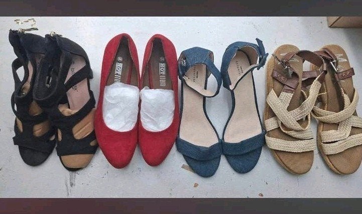 4 paar sandalen/pumps maat 39 samen €10 in 1 koop, Ophalen of Verzenden, Overige kleuren, Sandalen of Muiltjes