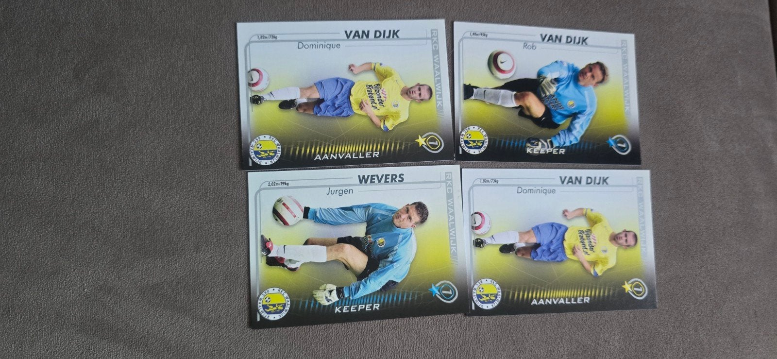 Voetbal Spelerskaarten - Van Dijk & Wevers, Ophalen of Verzenden, Gebruikt, Overige binnenlandse clubs, Spelerskaart